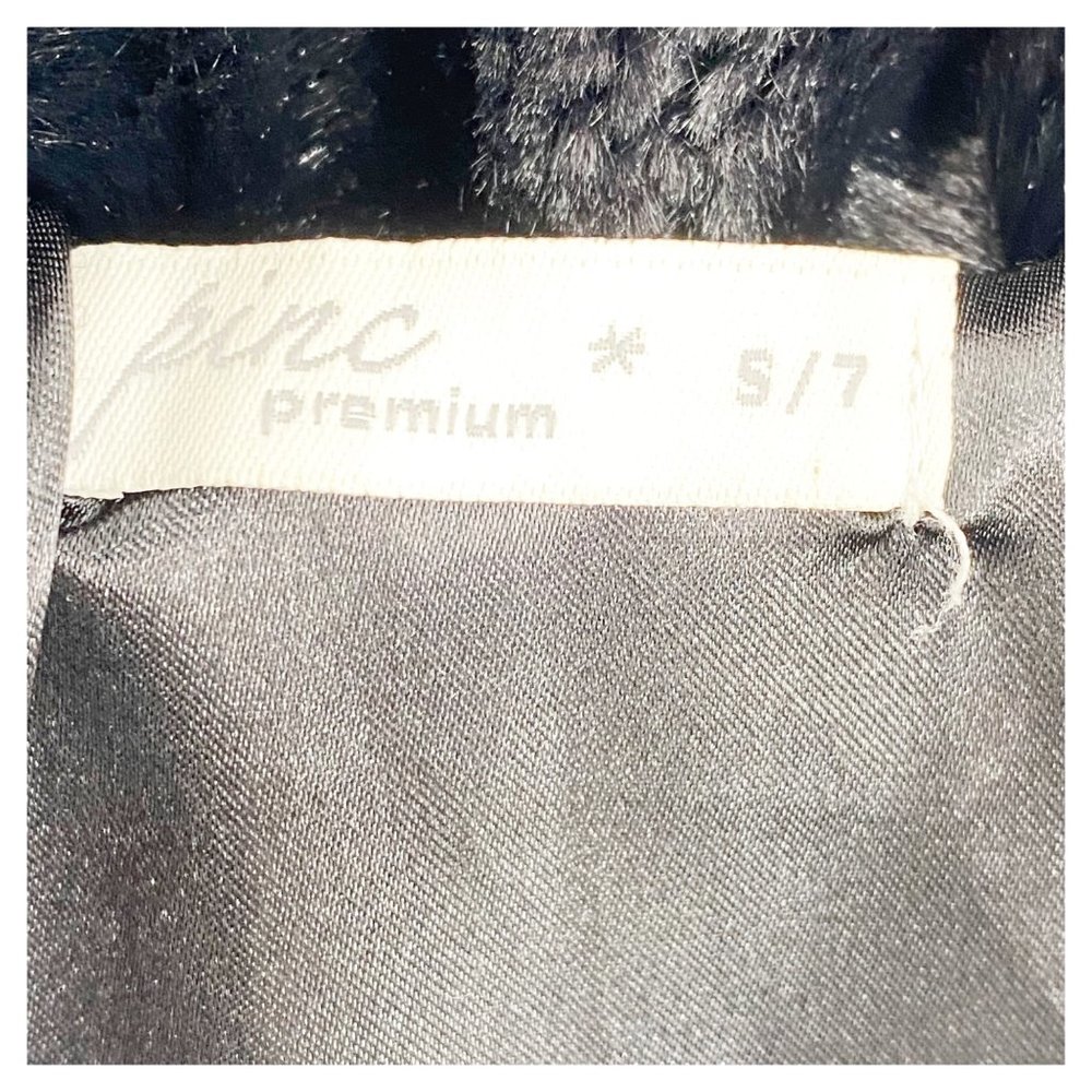 Pinc Premium Girls Black Faux Fur Vest Size S/7 - Picture 3 of 5